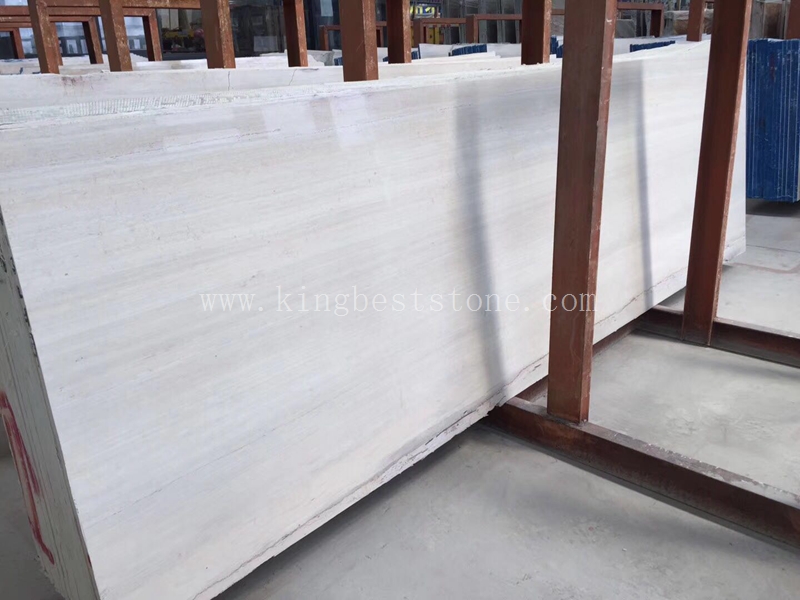 Ginkgo Wood Marble Slab Tiles Beige Wooden Vein Marble